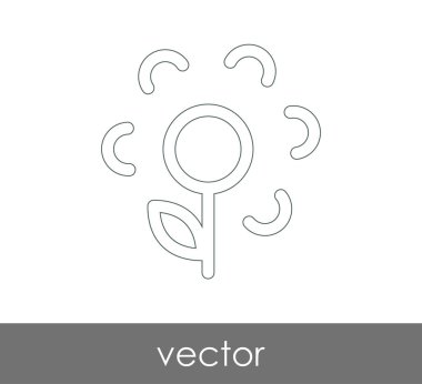 web tasarım ve uygulamalar için çiçek simgesi