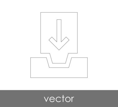 vektör çizim tasarım Arşiv simgesinin