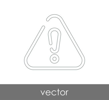 ünlem işareti simgesi, vektör çizim