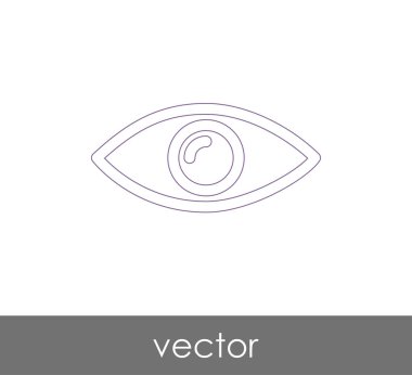 göz grafik simgesini, vektör çizim