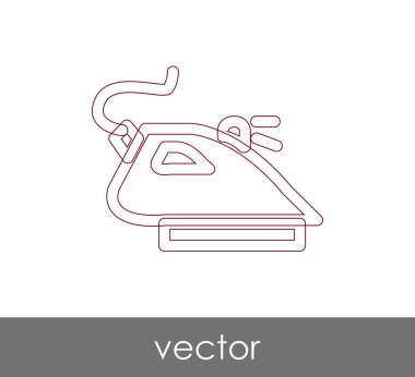 vektör çizim tasarım demir simgesinin