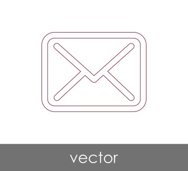 Vektör çizim, zarf simgesi, işareti  