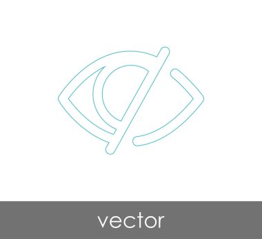 göz grafik simgesini, vektör çizim