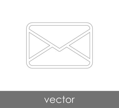 Vektör çizim, zarf simgesi, işareti  