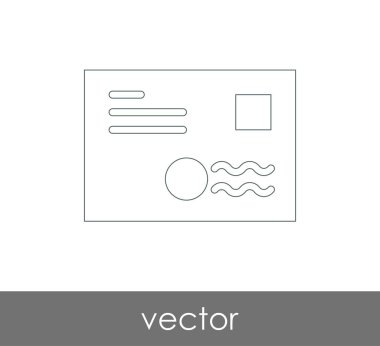 Vektör çizim, zarf simgesi, işareti  