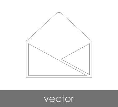 Vektör çizim, zarf simgesi, işareti  