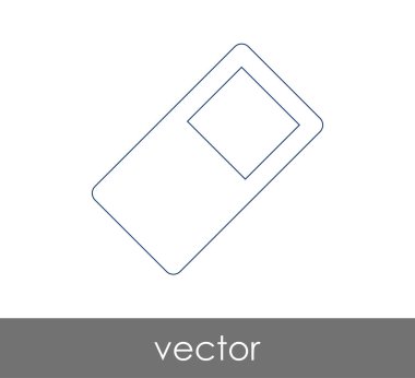 Silgi Kırtasiye Simge, vektör çizim