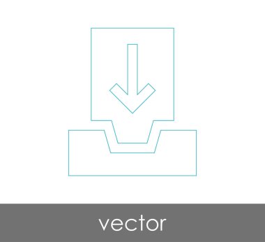 vektör çizim tasarım Arşiv simgesinin
