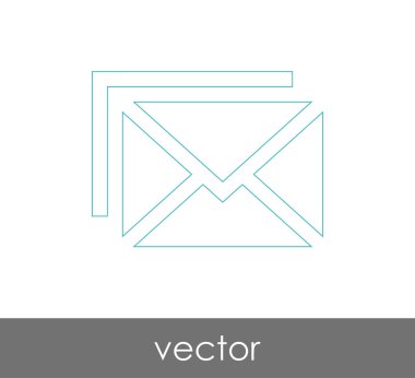 Vektör çizim, zarf simgesi, işareti  