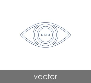 göz grafik simgesini, vektör çizim