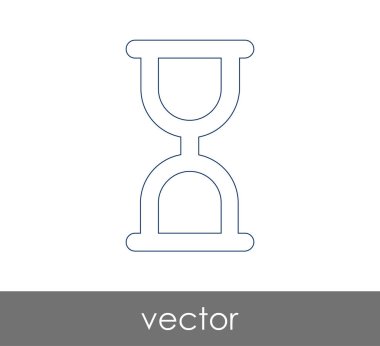 Kum saati simgesi illüstrasyon 