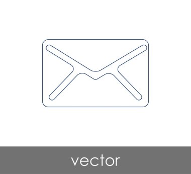 Vektör çizim, zarf simgesi, işareti  
