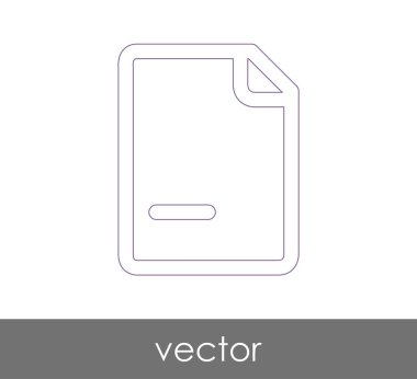 web tasarım ve uygulamalar için belge simgesi