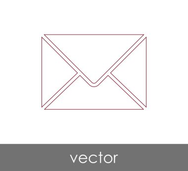 Vektör çizim, zarf simgesi, işareti  