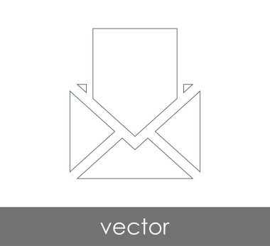 Vektör çizim, zarf simgesi, işareti  