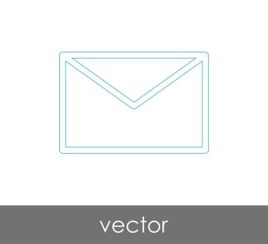 Vektör çizim, zarf simgesi, işareti  