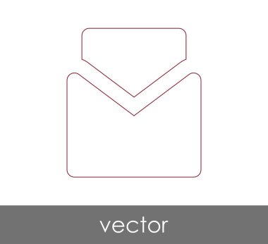 Vektör çizim, zarf simgesi, işareti  