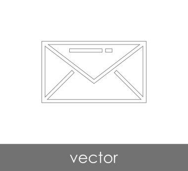 Vektör çizim, zarf simgesi, işareti  
