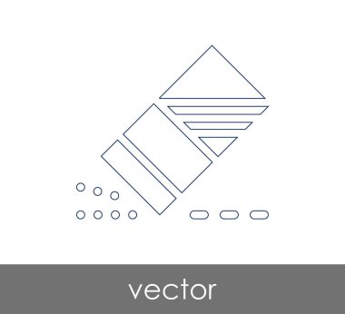 Silgi Kırtasiye Simge, vektör çizim