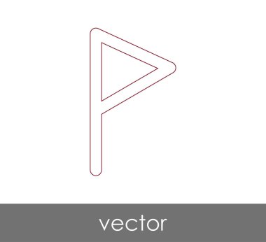 web tasarım ve uygulamalar için bayrak simgesi