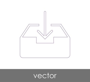 vektör çizim tasarım Arşiv simgesinin