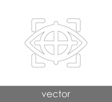 göz grafik simgesini, vektör çizim