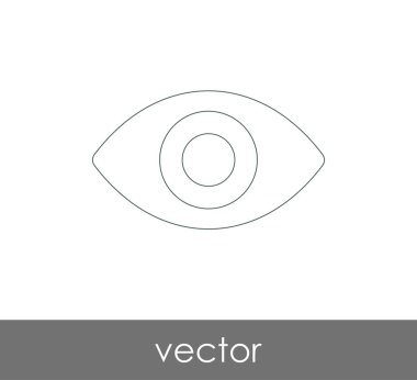 göz grafik simgesini, vektör çizim