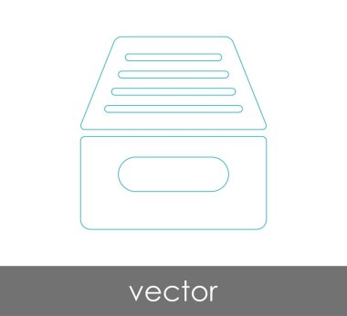 vektör çizim tasarım Arşiv simgesinin