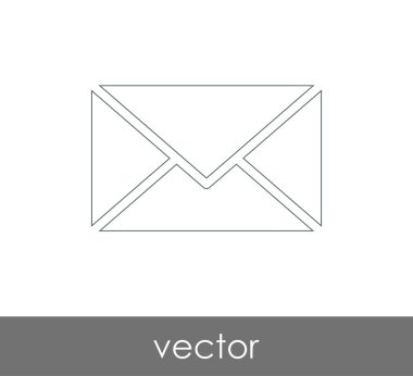 Vektör çizim, zarf simgesi, işareti  