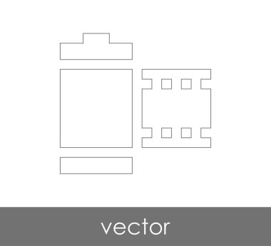 web tasarım ve uygulamalar için film simgesi