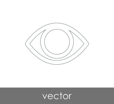 göz grafik simgesini, vektör çizim