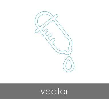 Damlalık tıbbi simge, vektör çizim