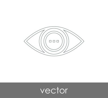 göz grafik simgesini, vektör çizim