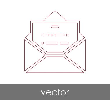 Vektör çizim, zarf simgesi, işareti  