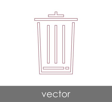 çöp kutusu simgesini