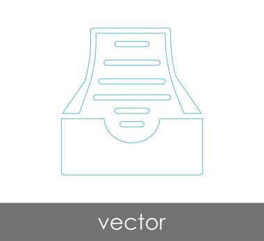 vektör çizim tasarım Arşiv simgesinin