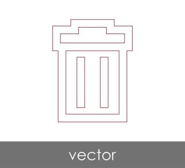 çöp kutusu simgesini