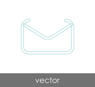 Vektör çizim, zarf simgesi, işareti  