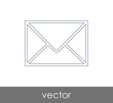 Vektör çizim, zarf simgesi, işareti  