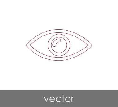 göz grafik simgesini, vektör çizim