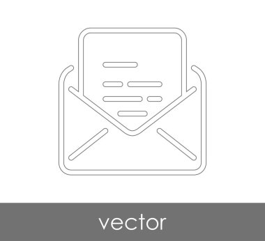 Vektör çizim, zarf simgesi, işareti  