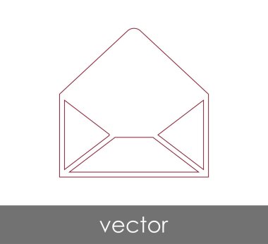 Vektör çizim, zarf simgesi, işareti  