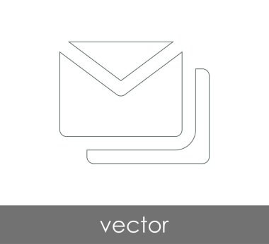 Vektör çizim, zarf simgesi, işareti  