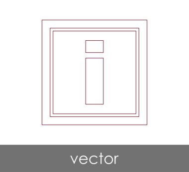 vektör çizim tasarım bilgi işareti simgesi