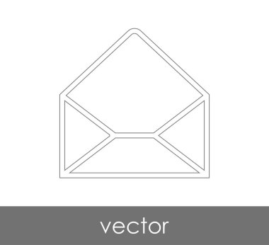 Vektör çizim, zarf simgesi, işareti  