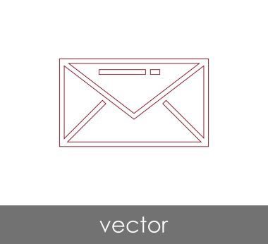 Vektör çizim, zarf simgesi, işareti  