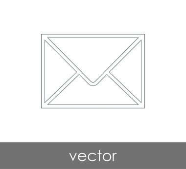 Vektör çizim, zarf simgesi, işareti  