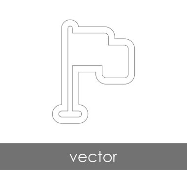 web tasarım ve uygulamalar için bayrak simgesi