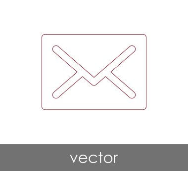 Vektör çizim, zarf simgesi, işareti  