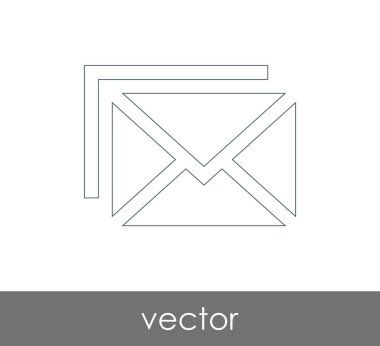 Vektör çizim, zarf simgesi, işareti  